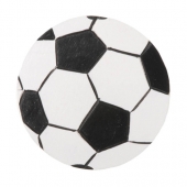 Декоративный элемент  Мяч футбольный (8см) раскрашенный, материал дерево. Производство Timeless Minis™(Тайвань).